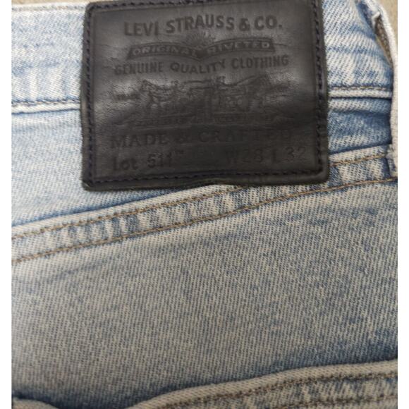 Levi’s Made And Crafted LMC 511 Light Indigo Selvedge Jeans Size 28×31 - Picture 7 of 10